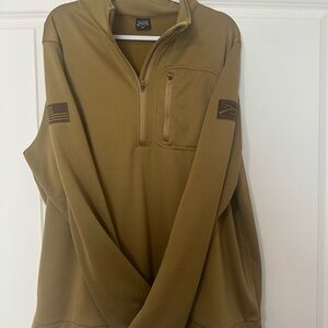 Grunt Style Men's Tan Quarter-Zip Jacket